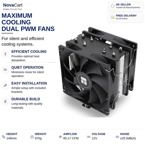 Cpu cooler dual pwm - pwm, fans